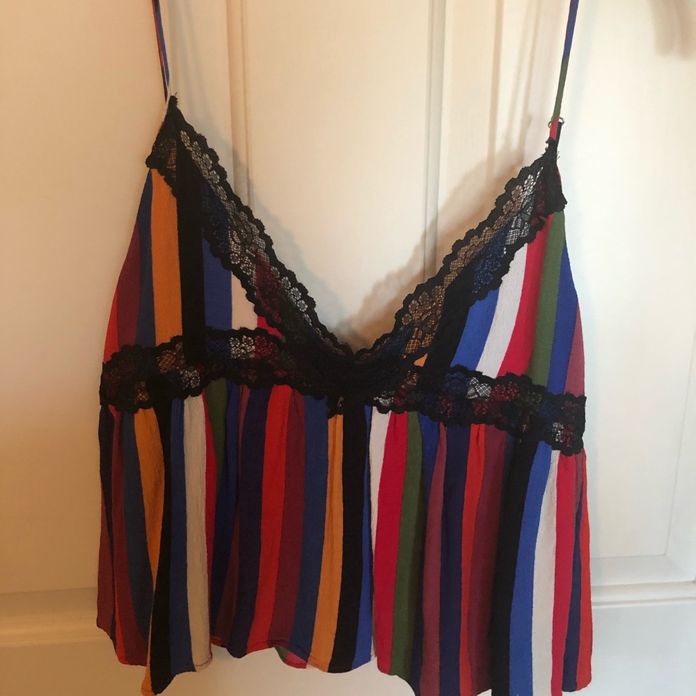 Zara Cropped Colorful Tank